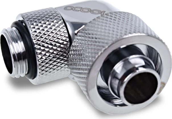 Alphacool Eiszapfen 90° Schlauchanschluss G1/4" auf 16/10mm, verchromt, 4er-Pack