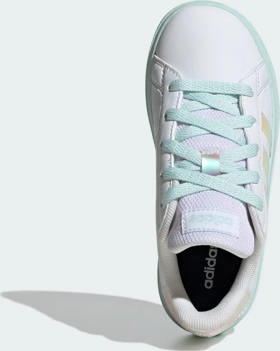 adidas Grand Court Lifestyle Lace Tennis cloud white/flash aqua/halo mint (Junior)