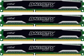 Crucial Ballistix Sport VLP UDIMM 32GB Kit, DDR3L-1600, CL9-9-9-24