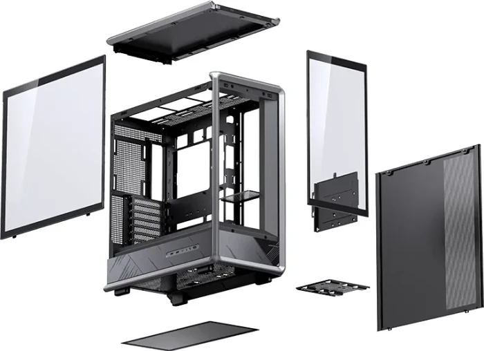 Jonsbo D401 Black, Glasfenster