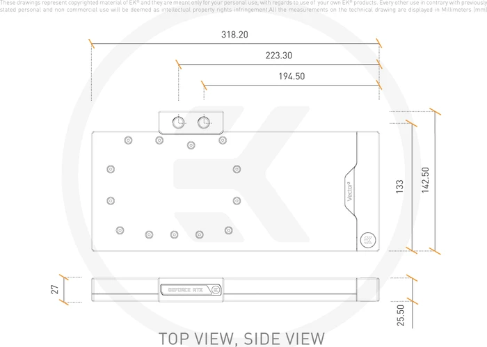 EK Water Blocks Quantum Line EK-Quantum Vector² FTW3 RTX 3090 Ti D-RGB, Nickel, Acryl