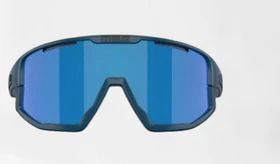 Bliz Fusion matte blue/brown-mirror blue