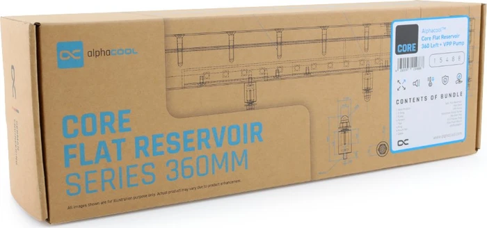 Alphacool Core Flat Reservoir 360 Rechts D5/VPP