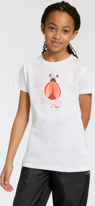 CMP Bio Baumwolle T-Shirt kurzarm bianco (Junior)
