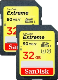 SanDisk Extreme HD Video R90 32GB, UHS-I U3, Class 10, 2er-Pack