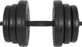 Gorilla Sports E-Series Kunststoff Kurzhanteln Sternverschluss Hantelstangen Set 20kg