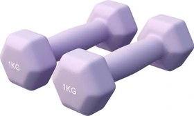 Gorilla Sports Hexagon Neopren Kurzhantel 2x 1kg