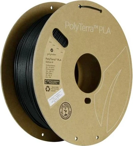 Polymaker PolyTerra, schwarz, Spule, 1.75mm, 1.00kg