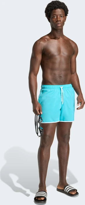 adidas Water Reactive Graphic 5-Inch Badeshorts lucid cyan/white (Herren)