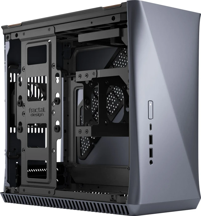 Fractal Design Era ITX Titanium Grey Walnut, Mini-ITX
