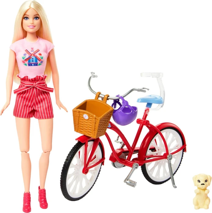 Mattel Barbie - Pink Passport mit Fahrrad