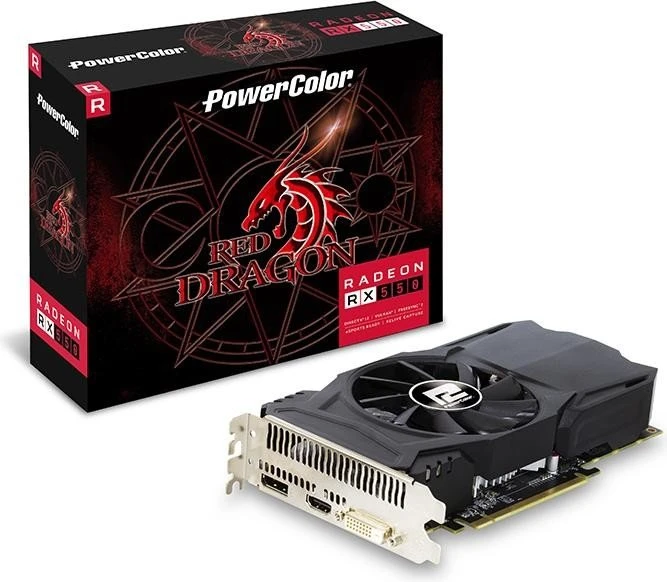 PowerColor Red Dragon Radeon RX 550, 2GB GDDR5, DVI, HDMI, DP