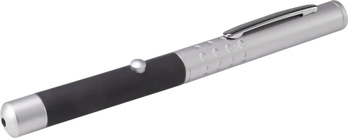 Renkforce RF-LP-500 Laserpointer mit grünem Laser, silber/schwarz, inkl. Etui