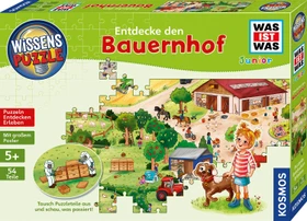 Kosmos Wissenspuzzle WAS IST WAS Junior Entdecke den Bauernhof