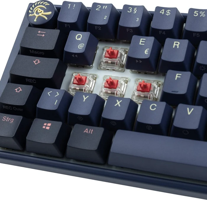 Ducky One 3 Mini, Cosmic Blue, PBT, LEDs RGB, MX SILENT RGB RED, USB, DE