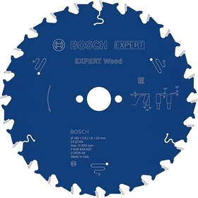 Bosch Professional Expert for Wood Kreissägeblatt 24Z, 165x1.6x20mm, 1 Stück