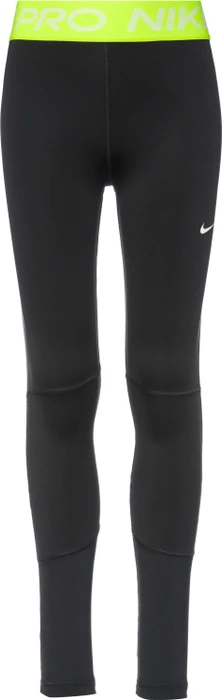 Nike Pro Dri-FIT Hose lang black/volt/white (Junior)