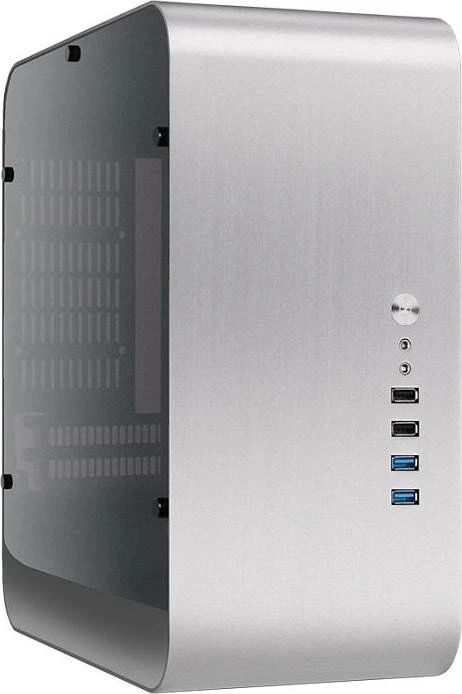 Jonsbo UMX1 Plus silber, Acrylfenster, Mini-ITX