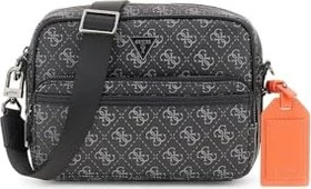 Guess Milano 4G-Logo Umhängetasche dark black