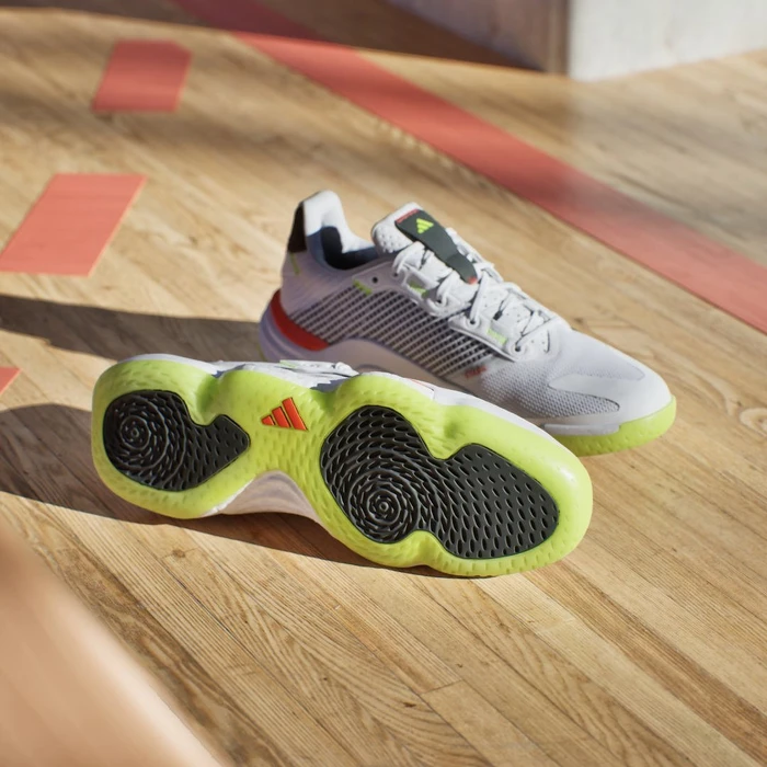 adidas Stabil 16 Indoor cloud white/aurora met./aurora plum