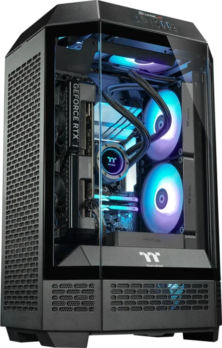 Thermaltake Toughline Liquid T300i, schwarz, Core i5-14600KF, 32GB RAM, 2TB SSD, GeForce RTX 4070 SUPER