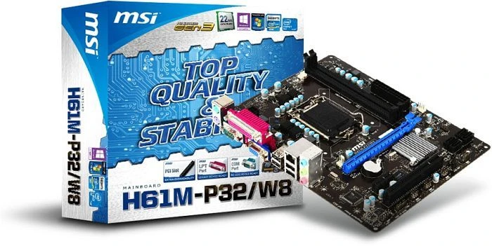 MSI H61M-P32/W8 (Intel 1155)