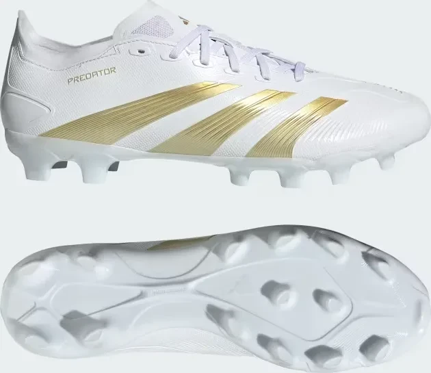 adidas Predator League MG cloud white/gold metallic/sandy beige met
