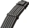 CableMod Universal Pro ModMesh, 12V-2x6 Kabel, StealthSense, natives 12V-2x6 Kabel, 1x 16-Pin PCIe 5.1 Stecker auf 16-Pin PCIe 5.1 Stecker, 90°, Variante A, carbon, 60cm Vorschaubild