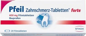 Stada Pfeil forte 400mg Zahnschmerz-Tabletten, 20 Stück