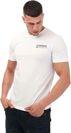 Napapijri Kasba T-Shirt kurzarm weiß/navy (Herren)