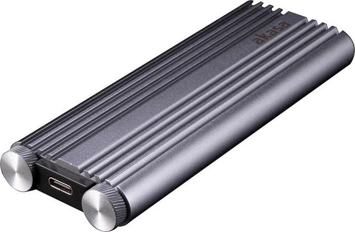 Akasa M.2 PCIe NVMe SSD to USB 3.2 Gen 2x2 Aluminium Enclosure, USB-C 3.2
