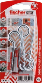fischer DuoPower 8x40 RH K Schrauben/Dübel-Sortiment, 4 Stück