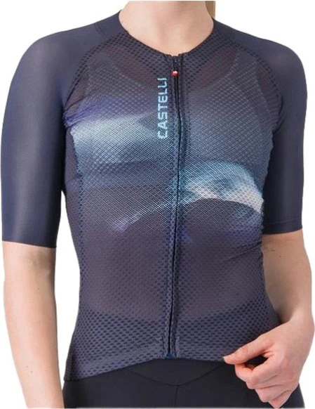 Castelli Climber's A/C Trikot kurzarm belgian blue/neon cobalt/silver (Damen)