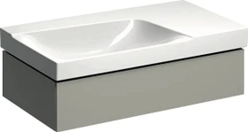 Geberit Xeno² Unterschrank für Waschtisch 88x22x46.2cm, 1 Schublade, Ablagefläche rechts, greige