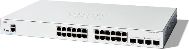 Cisco Catalyst 1200 Rackmount Gigabit Managed Switch, 24x RJ-45, 4x SFP