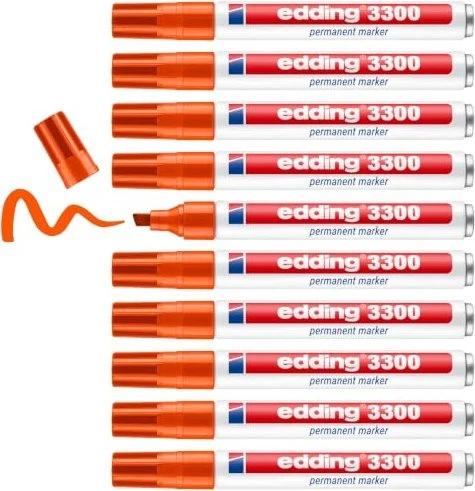 edding 3300 Permanentmarker orange, 10er-Pack