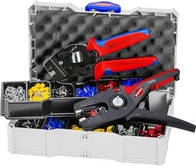 Knipex Crimpzange inkl. Aderendhülsen-Sortiment inkl. Systainer, 17cm