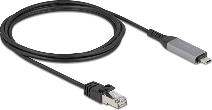 DeLOCK Gigabit LAN-Adapterkabel, 2m, RJ-45, USB-C 3.0 [Stecker]