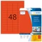 Herma Etiketten, 45.7x21.2mm, ablösbar, rot, 20 Blatt (480 Etiketten) Vorschaubild