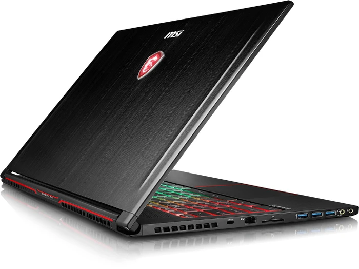 MSI GS63VR 7RF-614DE- Stealth Pro, Core i7-7700HQ, 16GB RAM, 256GB SSD, 2TB HDD, GeForce GTX 1060, DE