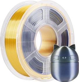 Anycubic PLA Silk Dual Color, Black Gold, Spule, 1.75mm, 1.00kg