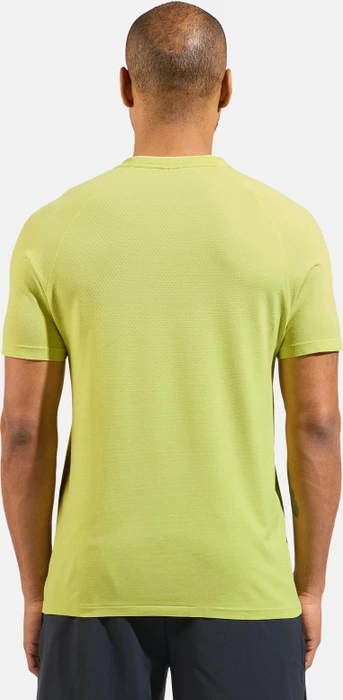 Odlo Essential Seamless Laufshirt kurzarm sharp green melange (Herren)