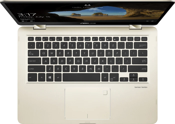 ASUS ZenBook Flip 14 UX461UA, Icicle Gold, Core i5-8250U, 8GB RAM, 512GB SSD, DE