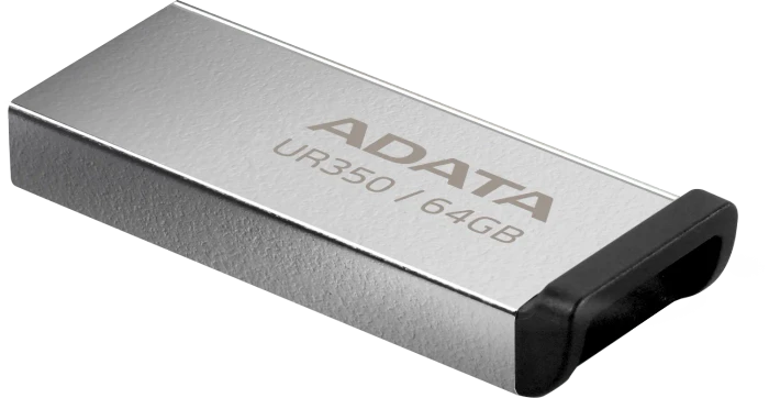 ADATA UR350 USB-A 64GB silber/schwarz, USB-A, USB 3.2 Gen 1×1