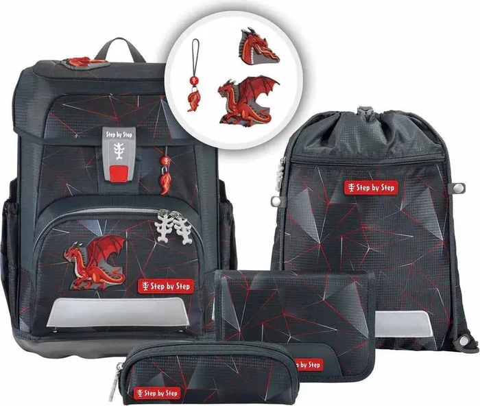 Step by Step Cloud Dragon Drako Schultaschen-Set, 5-tlg.