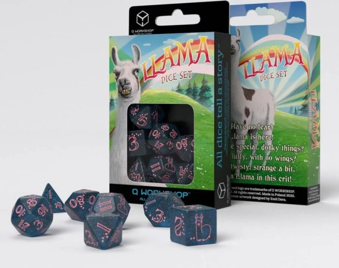 Q-Workshop Würfelset Llama