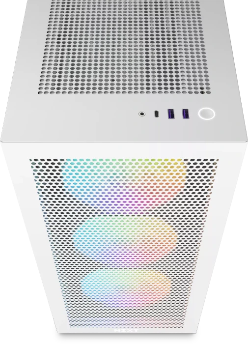 NZXT H7 Flow RGB White, weiß, Glasfenster