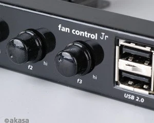 Akasa AK-FC-06BK schwarz, 3.5" Lüftersteuerung 3-Kanal