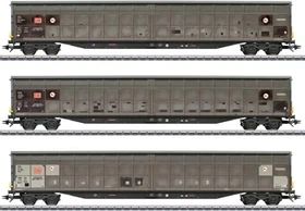 Märklin - Spur H0 Güterwagen - Schiebewandwagen-Set Habbins 354