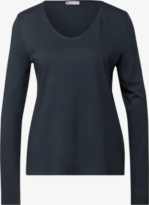 Street One Unifarbe Sweatshirt deepwater blue (Damen)
